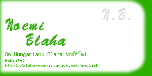 noemi blaha business card